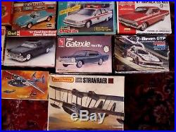 Revell Amt Nsra 1/25 Scale 21 Model Lot 18 Cars 1 Robot & Plane Ect Orig. Boxes