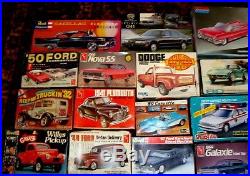 Revell Amt Nsra 1/25 Scale 21 Model Lot 18 Cars 1 Robot & Plane Ect Orig. Boxes