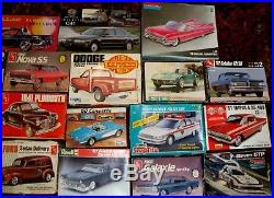 Revell Amt Nsra 1/25 Scale 21 Model Lot 18 Cars 1 Robot & Plane Ect Orig. Boxes