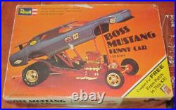 Revell Boss Mustang Funny Car F/C Drag Kit #H-1209 Unbuilt in Box 1970 Issue