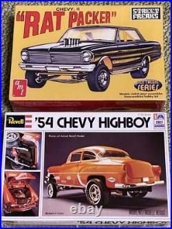 Revell CHEVROLET CHEVY HIGHBOY'54 and amt RAT PACKER 1/25 Model Kits #16866