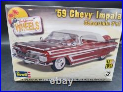 Revell California Wheels 59 Chevy Impala Convertible Model 1/25 Scale