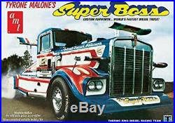 Round 2 AMT 930 125 Tyrone Malone Kenworth Super Boss Drag Truck Model Kits Car