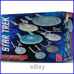 Round 2 AMT 954 12500 Scale Star Trek U. S. S. Enterprise Box Set Snap Model Kits