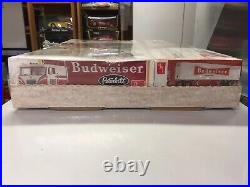 SEALED 125 AMT model car kit Budweiser BIG RIG SET Peterbilt semi truck trailer