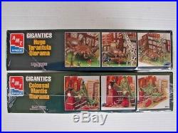 Sealed! 1996 Amt Ertl Model Kits Set Of 2 Gigantics Tarantula & Praying Mantis