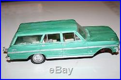 Sixties Vintage AMT 1963 Chevy II Station Wagon Built 1/25 Scale Car Model