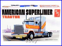 Skill 3 Model Kit American Superliner Semi Tractor 1/24 Scale Model by AMT