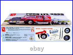 Skill 3 Model Kit Ford Ltl 9000 Semi Tractor 1/24 Scale Model By Amt Amt1238