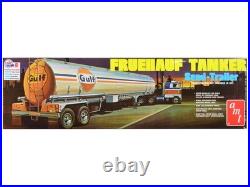 Skill 3 Model Kit Fruehauf Tanker Trailer Gulf Oil 1/25 Scale Model by AMT