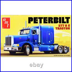 Skill 3 Model Kit Peterbilt 377 A/E Truck Tractor 1/24 Scale Model by AMT