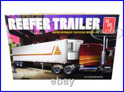 Skill 3 Model Kit Reefer Trailer 1/25 Scale Model By Amt Amt1170