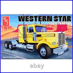 Skill 3 Model Kit Western Star 4964 Truck Tractor 1/24 Scale Model by AMT