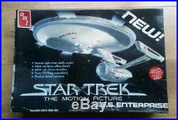 Star Trek Amt Ertl 1/537 Enterprise 1701 Smoothie 22 Lit Saucer Sealed Bag