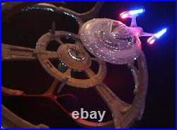 Star Trek Deep Space Nine DS9 Enterprise E pro built model with full lighting