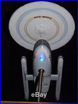 Star Trek Excelsior NCC 2000 AMT Model LEDLit Sulu Collectible Pro Built