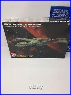 Star Trek Generations Amt Uss Enterprise And Klingon Bird Of Prey Model Kits And