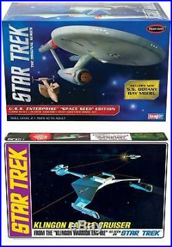 Star Trek Model Pack 2 Space Ship Kits Uss Enterprise And Klingon Battle Cruiser