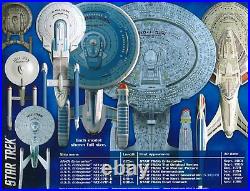 Star Trek U. S. S. Enterprise Box Set Model Kit Snap Assembly AMT954 12500 Scale