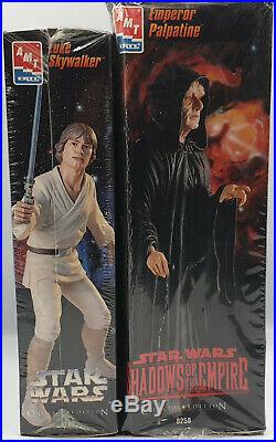 Star Wars Luke Skywalker & The Emperor Model Kits Made By Amt / Ertl In 1995