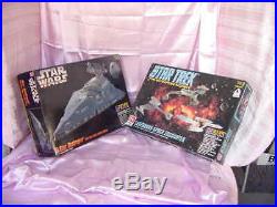 Star Wars Star Destroyer #8782 & Star Trek Enterprise #8254 Model Kits In Box Nr