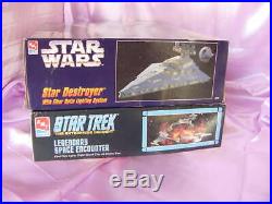 Star Wars Star Destroyer #8782 & Star Trek Enterprise #8254 Model Kits In Box Nr