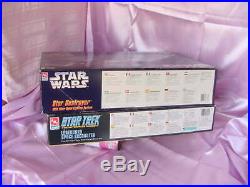 Star Wars Star Destroyer #8782 & Star Trek Enterprise #8254 Model Kits In Box Nr