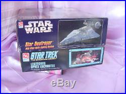 Star Wars Star Destroyer #8782 & Star Trek Enterprise #8254 Model Kits In Box Nr