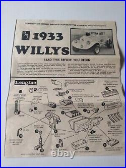 Super Rare Vintage'33 Willys Ohio George National Record Model Kit By AMT