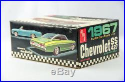 Super Rare Vintage AMT 1967 Chevy SS 427 Convertible 1/25 Model Car Kit 6717-200