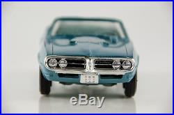 Super Rare Vintage AMT Promo 1968 Pontiac Firebird Convertible Alpine Blue