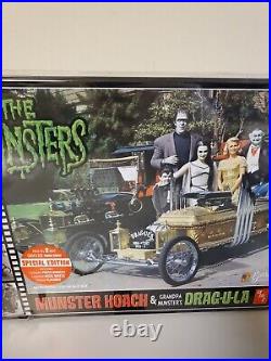 The Munsters Special Edition 125 Munster Koach & Drag-u-la Model Kit SEALED NEW