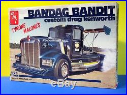 Tyrone Malone's Custom Drag Kenworth AMT # 5007 Bandag Bandit C-7 OBOX, decals