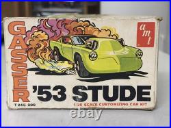 UNBUILT 125 AMT model car kit'53 STUDE GASSER #T245 200 (1953 Studebaker)