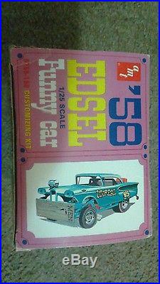 UNREAL EDSEL Rare Vintage AMT 1958 EDSEL FUNNY CAR Unbuilt # 6758