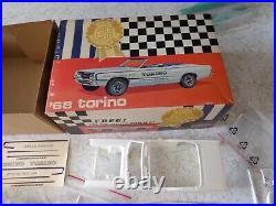 Ultra Rare! Original Vintage Amt 1968 Torino Pace Car Model Kit Autolite