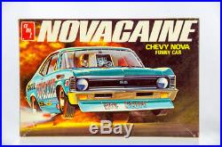 Ultra Rare Vintage AMT Chevy Nova Funny Car Novacaine 1/25 Model Car T382-225