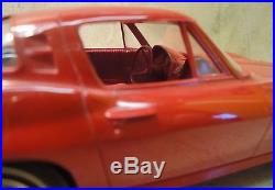 Very Nice Original Amt 1963 Chevrolet Corvette Split Window Coupe Promo Red