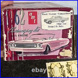 VERY RARE ORIGINAL ISSUE AMT 1962 MERCURY METEOR HT Model Kit UNBUILT L@@K