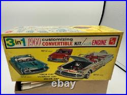 VINTAGE AMT 1960 BUICK CONVERTIBLE CAR MODEL / KIT 3 in 1 CUSTOMIZING KIT