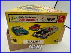 VINTAGE AMT 1960 BUICK CONVERTIBLE CAR MODEL / KIT 3 in 1 CUSTOMIZING KIT