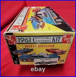 VINTAGE AMT 1961 FORD CONVERTIBLE CUSTOMZING K-111 MODEL KIT WithORIG BOX & INST