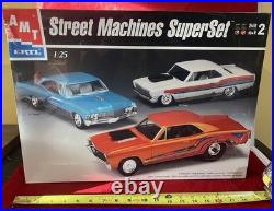 VINTAGE AMT #39194 STREET MACHINES SUPER SET 3 KITS- FACTORY SEALED-NOS-2nd