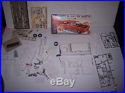 Vintage Amt 3 In 1 63 Chevy II Station Wagon Model Car Kit Rare