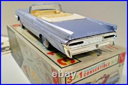 VINTAGE AMT 3 in1 1959 PONTIAC CONVERTIBLE BUILT MODEL KIT FOR RESTORATION