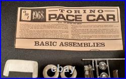 VINTAGE AMT'68 Torino Official Pace Car Indianapolis 500 RARE Open Box Autolite
