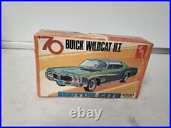 VINTAGE AMT'70 BUICK WILDCAT HT BUILT MODEL KIT WITH BOX partially assembled