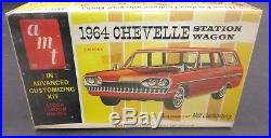 VINTAGE AMT 8744 1964 CHEVELLE STATION WAGON ANNUAL 1/25 Model Car Mountain