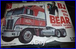 VINTAGE AMT BJ AND THE BEAR KENWORTH AERODYNE CABOVER MODEL CAR MOUNTAIN KIT FS