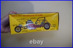 VINTAGE AMT DRAGGIN' FLY HORNET FUNNY CAR KIT T358-225 1/25 NOT COMPLETE + Bonus